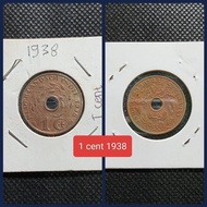 koin benggol 1 cent 1938