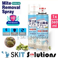 【SKIT SG】Dust Mites Spray Mattress Cleaner 99.9% Anti-Bacterial Mattress Cleaner Spray / Fungal Lice Mold Dust Mites Spray /Mite Removal Spray / Spray To Remove Mites On The Bed Without Washing / Sterilization And Worm Removal / Insecticide Spray 360Ml