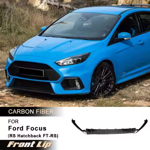 Car Front Bumper Lip Spoiler for Ford Focus RS Hatchback 4-Door 2016-2018 Racing Rear Diffuser Arpon