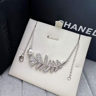 ✨CHANEL 香奈兒 珍珠 羽毛 頸鏈 項鏈 禮物