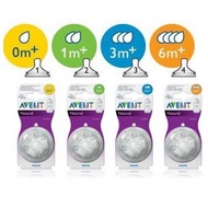 ORIGINAL Puting Avent Philips Avent Natural Teat Twin Pack (2Pcs/Pack) Puting Botol Susu Philips Ave