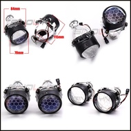 Sinolyn LED นางฟ้าตา Bi ซีนอนโปรเจคเตอร์เลนส์สำหรับ H7 H4ไฟหน้า2.5นิ้วเกลียวร้อนล้อรังผึ้งโคมไฟรถยนต