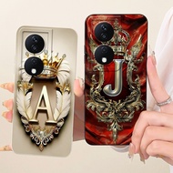 For Honor X7b Case CLK-LX1 CLK-LX2 CLK-LX3 Cover Luxury Crown Letters Soft Silicone Casing For Honor