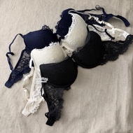 H&M LOVE THE LIFT Full Lace PushupPlunge Bra for Low Cut Bh Band Semi Wireless Bra Fat Cover Export 