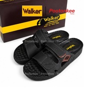 Walker รุ่น WB 723 รองเท้าวอคเกอร์ สีดำ น้ำตาล รองเท้าแตะหนังแท้ผู้ชาย