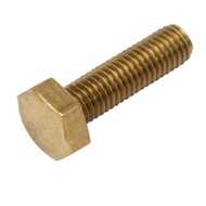 [Ready Stock Fast Shipping] Brass Screw Brass External Hexagon Screw Copper External Hexagon Bolt Co