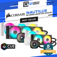 Corsair NAUTILUS 240 RS/ 360 RS ARGB Liquid CPU Cooler in Black/ White