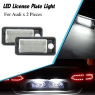 2PCS Car led License Plate Light auto number plate lamp for Audi A3 A4 A6 A8 S3 S4 S6 S8 B7 C6 D3 RS