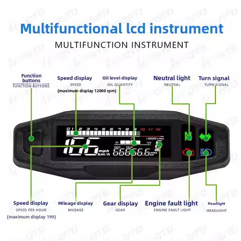 YB-62Tool Instrument High Definition Liquid Crystal Multi-function Digital Electronic Instrument Mod