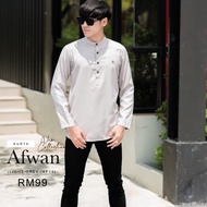 KURTA AFWAN ELRAH EXCLUSIVE ( LIGHT GREY )