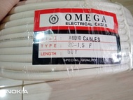Kabel Listrik Tembaga Omega NYM 2x1.5 50m Kabel Kawat Kabel Lidi Kabel Tunggal Kabel Instalasi Listrik 1 Roll 1roll