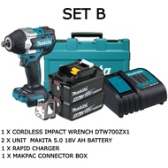 MAKITA 18V DTW700TJX1 / DTW700Z CORDLESS IMPACT WRENCH 1/2" 700NM | DTW700 - 1 YEAR WARRANTY