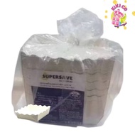 Supersafe White Shredded Edge Paper Size M 4x6 Inches Use Snacks Fried Food