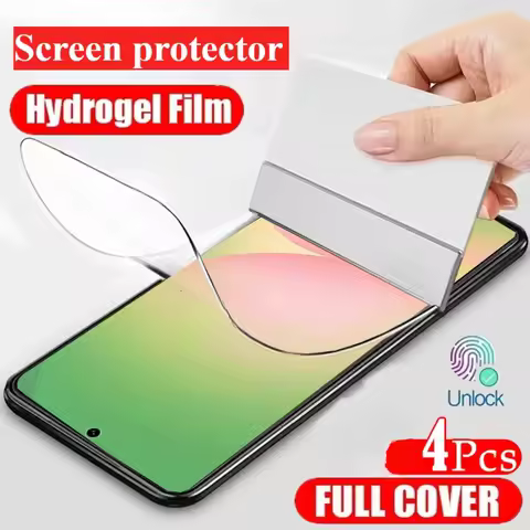 4pcs Full Cover Hydrogel Soft Film For Samsung Galaxy A56 A36 A26 A16 A06 Screen Protector For Samsu