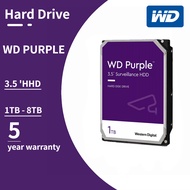 Western Digital Hard Disk WD Purple 1TB/2TB/3TB/4TB/6TB/8TB HDD Surveillance Hard Disk Drive SATA HD