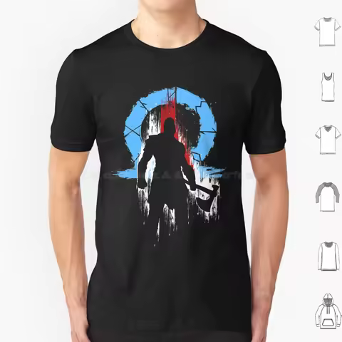Kratos Ragnarok T Shirt Cotton Men Women DIY Print Kratos Ghost Of Atreus God Of War Nordic Father V