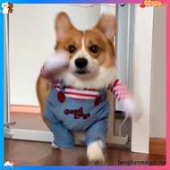 Chucky Dog Costume Halloween Cosplay Costume Fun Dog Cat Clothes Teddy Puppy Photography Props Festi