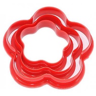 Multi Size Daisy fondant flower cutter set (5 petal red) 3 pcs