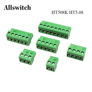 10/5Pcs HT508K Plug 5.08mm Pitch HT5.08 Connector Terminal Block 2P 3P 4P 5P 6P 8P Plug Plug-in Conn