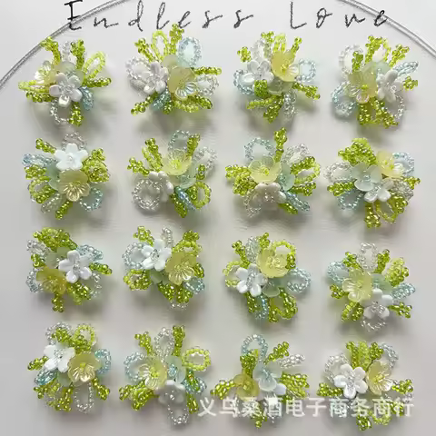 Elegant Handcrafted Beaded Flower Shoe Charm for Jelly Shoe Decoration Non Toxic Soft Touch Comforta