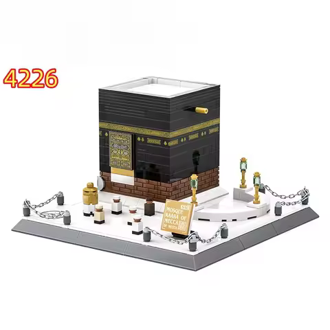 MOC World Famous and Mecca Kaaba Landmark Building Blocks Puzzle Collection Building Blocks Children