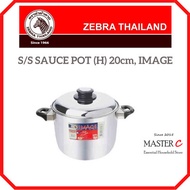 DEEP COOKING POT / S/S SAUCE POT (H) 20cm IMAGE ZEBRA