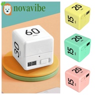 NOVAVIBE Kitchen Timer, Gravity Sensitive Time Management Cube Timer, Durable 15/20/30/60 min Portab