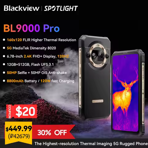 [World Premiere] Blackview BL9000 PRO 5G Rugged Smartphone 6.78'' FHD 12GB 512GB Infrared Imaging Ca