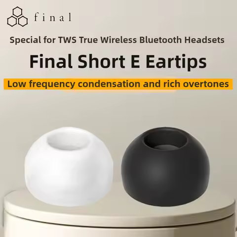 Final Type E Short TWS Silicone Eartips Bluetooth Wireless Headphone Sleeve for B&O E8 Sennheiser So