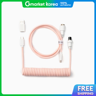 Keychron | Keychron Pastel Aviation Cable Coil USB Type-C Light Pink