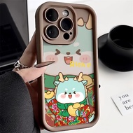 Goodcase🔥Ready Stock🔥ปีมะโรง (งูใหญ่) dragon🐉2024 New Year Casing for Oppo A17 A18 A57 A58 A38 A98 A79 Reno 8T 6  A92 A16 A1k A3s A15S A52 A5s A9 A12 A77A15Matte Liquid Silicone Phone Case Best Blessing Shockproof Soft Case เคสโทรศัพท์ oppo