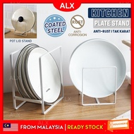 ALX Malaysia Nordic Style Kitchen Space Saving Dish Plate Stand Display Anti-Rust Steel Rack Cabinet