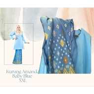 Baju Kurung Baby Blue saiz XXL