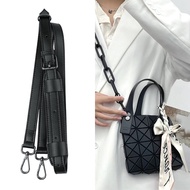 Yusihui Issey Miyake mini Shoulder Strap Bag Chain Accessories Modified Genuine Leather Underarm Bag with Chain Crossbody