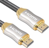 8K HDMI Cable 3.3/5/6.6/10 ft BSD HDMI 2.1 Cable 8K@60Hz Ultra HD 48Gbps 8K HDR, 3D, 4320P,2160P, 1080P, Ethernet - Zinc Alloy Shell - Audio Return (ARC), UHD TV, Monitor, PS4, PS3, PC. (3.3Ft/1M)