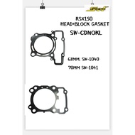 RS150 RSX RS 150 RSX150 68MM & 70MM HEAD GASKET + BLOCK GASKET SWIPOH RACING