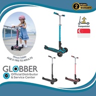 Globber Ultimum V2 Foldable 3-Wheels Kick Scooter for age 5 yrs to Adults, adjust to 6 heights