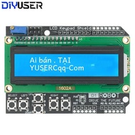 DIYUSER Bàn Phím LCD Shield 1602 Module LCD Màn Hình Xanh Với Bàn Phím Cho Arduino Bộ Điều Chỉnh Điệ
