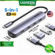UGREEN 5 in 1 USB C Type C 3.1 4K 30Hz HDMI USB 3.0 Port Multiport Adapter USB C Hub Macbook Pro iPh