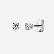 Poh Heng Jewellery 18K White Gold Solitaire Diamond Earrings