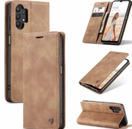CASEME SAMSUNG GALAXY A32 4G / A325F Flip Wallet Leather Case Cover Sarung Dompet Caseme Kulit PU Or