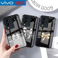 HP Vivo Y17s glass softcase - casing Vivo Y17shp - Vivo Y17s case - softcase - latest casing - cute 