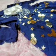 🌠 READY STOCK 🌠 KIDS TUTU DRESS Blue Black / Navy blue / Dark Blue BAJU JALAN BAJU RAYA
