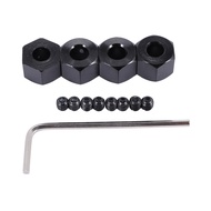 4PCS 5mm to 12mm Metal Combiner Wheel Hub Hex Adapter for D12 C14 C24 B14 B16 MN D90 D91 RC Car Upgr