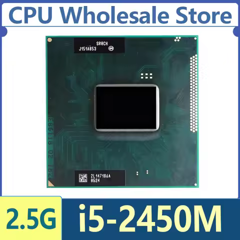 Intel Core i5-2450M SR0CH i5 2450M 2.5 GHz CPU Processor 3M 35W Socket G2 / rPGA988B HM65 HM67