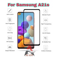 TEMPERED GLASS SAMSUNG A21S FULL COVER ANTI-SCRATCH GLASS SAMSUNG A21S