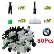 80Pcs Car Moulding Clip Fastener For BMW 3 Series E36 316i 318i 320i 323i 325i 328i Rocker Panel Sid