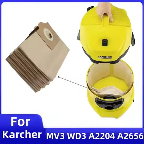 Dust Bags For Karcher MV3 WD3 WD3200 WD3300 A2204 A2656 A2200 A2500 A2600 WD3.500P SE4001 SE4002 Vac