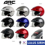[100% Original] ARC AF6 Helmet Steng / Half Cut (Size L) White Silver Red Blue Grey Black