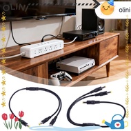 OLINI Power Splitter, Male to 2 Male Copper Core Power Cord, Professional 5.5mm*2.5mm 22AWG Way Spli
